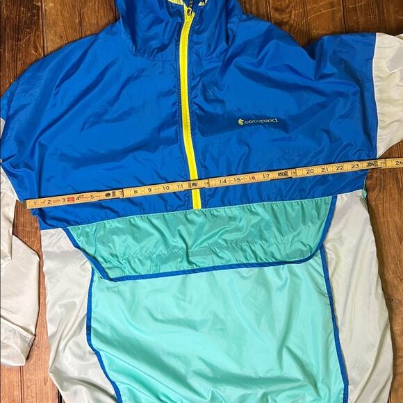 Mens Cotopaxi TecaTechnical Blue and Cream Windbreaker Jacket - Picture 5 of 6
